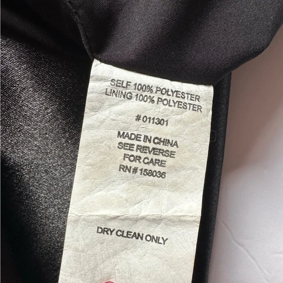 Birdy Grey Kensie Dress Women’s Elegant Shiny Satin Black One-Shoulder Sz Small - Picture 5 of 9